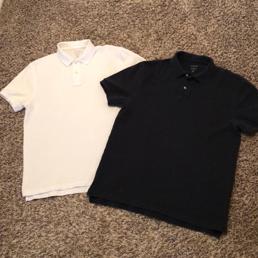 J crew factory polos; size M